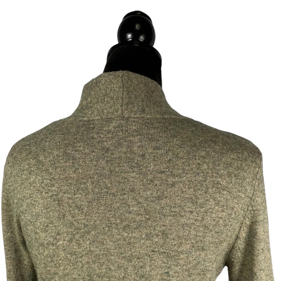 Lauren Ralph Lauren Brown Sweater Cashmere Blend Belt Buckle Crossover V-Neck - Picture 9 of 13